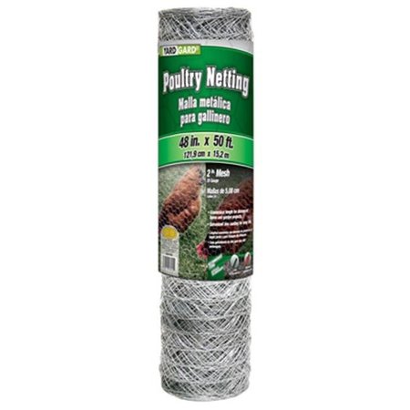 MIDWEST AIRLINES Midwest Air 308476B 48 in. x 50 ft. Galvanized Poultry Net 823283